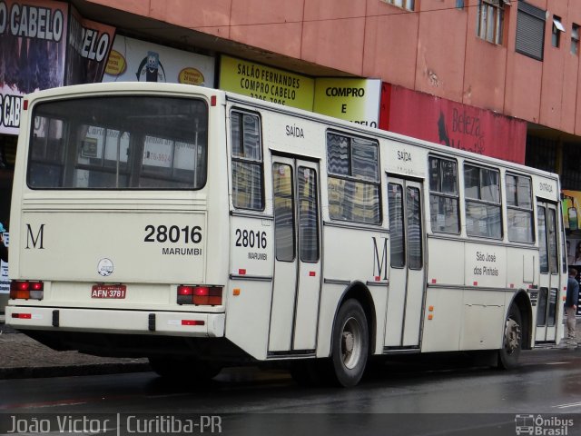 Viação Marumbi 28016 na cidade de Curitiba, Paraná, Brasil, por João Victor. ID da foto: 3313352.