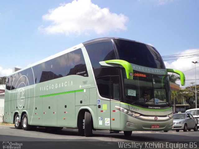 Viação Garcia 7887 na cidade de Sorocaba, São Paulo, Brasil, por Weslley Kelvin Batista. Número da foto: #3313005.