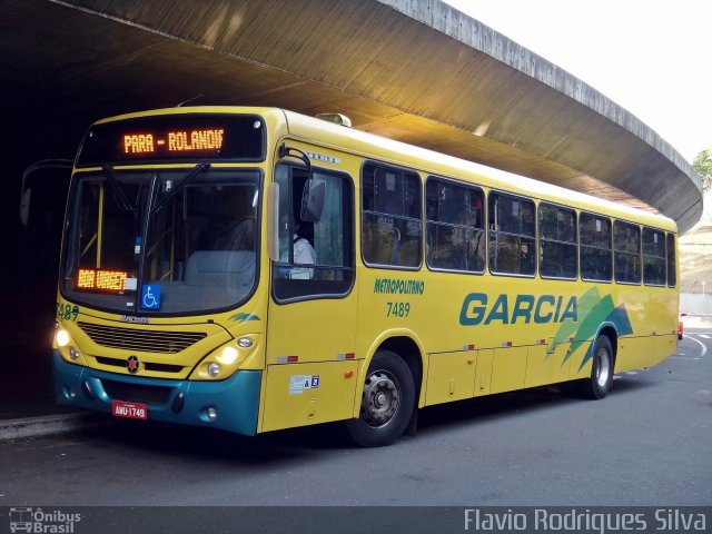 Viação Garcia 7489 na cidade de Londrina, Paraná, Brasil, por Flavio Rodrigues Silva. Número da foto: #3313189.