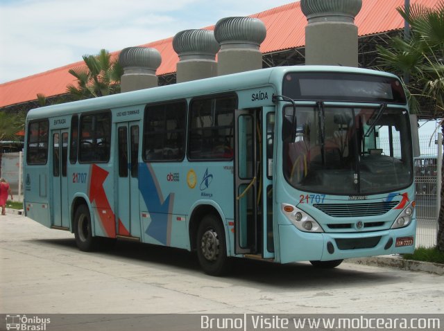 Aliança Transportes Urbanos 21707 na cidade de Fortaleza, Ceará, Brasil, por Bruno Oliveira Nunes. ID da foto: 3313348.