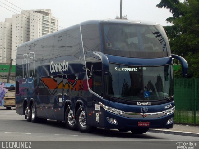 Viação Cometa 14300 na cidade de São Paulo, São Paulo, Brasil, por Luis Nunez. Número da foto: #3314284.
