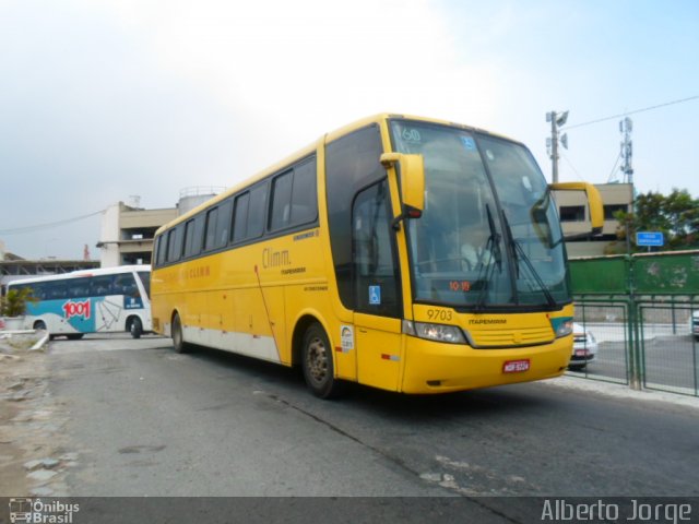 Viação Itapemirim 9703 na cidade de Rio de Janeiro, Rio de Janeiro, Brasil, por Maria de Lourdes Alves de Lima. ID da foto: 3313786.