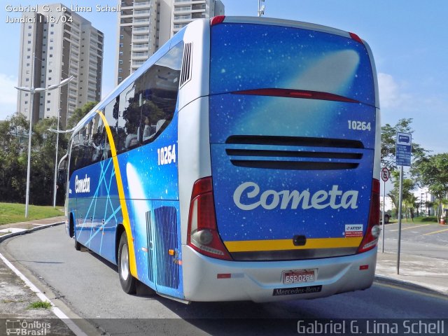Viação Cometa 10264 na cidade de Jundiaí, São Paulo, Brasil, por Gabriel Giacomin de Lima. Número da foto: #3313277.