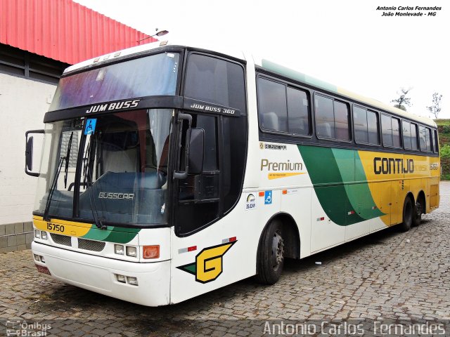 Empresa Gontijo de Transportes 15750 na cidade de João Monlevade, Minas Gerais, Brasil, por Antonio Carlos Fernandes. Número da foto: #3315598.