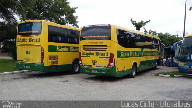 Viação Rápido Brasil 992 na cidade de Guarujá, São Paulo, Brasil, por Lucas Cirilo. Número da foto: #3315337.