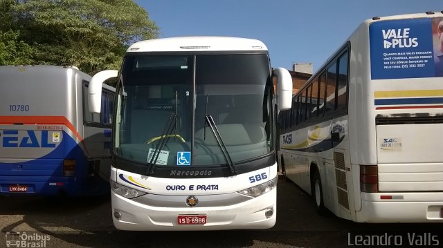Viação Ouro e Prata 586 na cidade de Ijuí, Rio Grande do Sul, Brasil, por Leandro Melo Valls. Número da foto: #3315524.