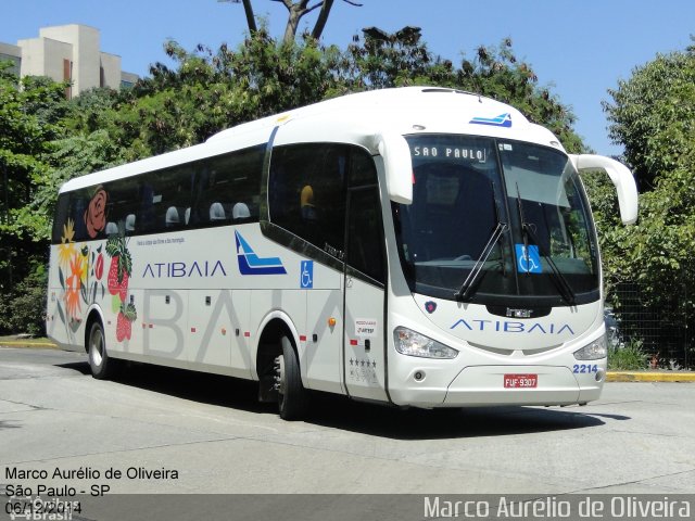 Viação Atibaia São Paulo 2214 na cidade de São Paulo, São Paulo, Brasil, por Marco Aurélio de Oliveira. ID da foto: 3316990.