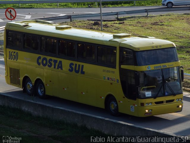 Costa Sul Turismo 1650 na cidade de Aparecida, São Paulo, Brasil, por Fabio Alcantara. Número da foto: #3317180.