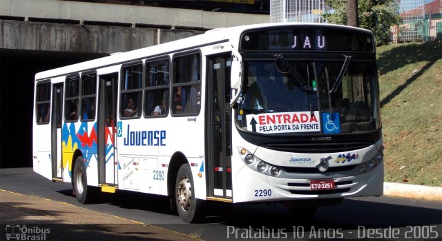 Auto Viação Jauense 2290 na cidade de Jaú, São Paulo, Brasil, por Cristiano Soares da Silva. Número da foto: #3318764.