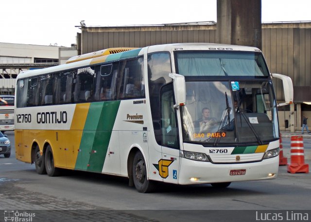 Empresa Gontijo de Transportes 12760 na cidade de Rio de Janeiro, Rio de Janeiro, Brasil, por Lucas Lima. Número da foto: #3318560.