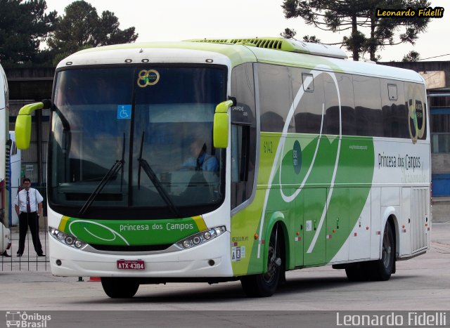 Expresso Princesa dos Campos 6142 na cidade de Curitiba, Paraná, Brasil, por Leonardo Fidelli. ID da foto: 3319569.