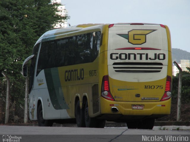 Empresa Gontijo de Transportes 18075 na cidade de Natal, Rio Grande do Norte, Brasil, por Nícolas Vitorino Lopes. Número da foto: #3318032.
