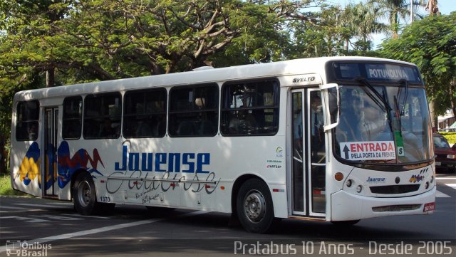 Auto Viação Jauense 1370 na cidade de Jaú, São Paulo, Brasil, por Cristiano Soares da Silva. ID da foto: 3321154.