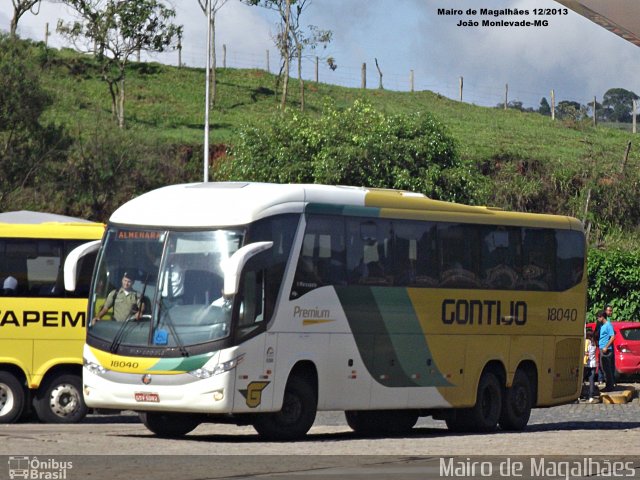 Empresa Gontijo de Transportes 18040 na cidade de João Monlevade, Minas Gerais, Brasil, por Mairo de Magalhães. ID da foto: 3321056.