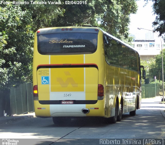 Viação Itapemirim 5549 na cidade de São Paulo, São Paulo, Brasil, por Roberto Teixeira. Número da foto: #3322058.