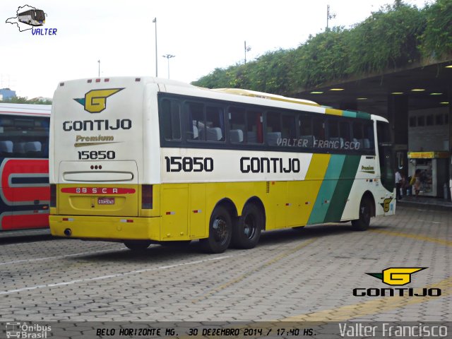 Empresa Gontijo de Transportes 15850 na cidade de Belo Horizonte, Minas Gerais, Brasil, por Valter Francisco. ID da foto: 3320810.