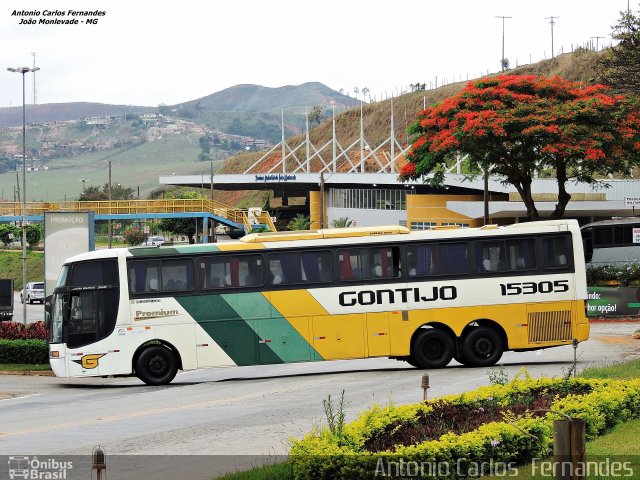 Empresa Gontijo de Transportes 15305 na cidade de João Monlevade, Minas Gerais, Brasil, por Antonio Carlos Fernandes. ID da foto: 3320488.