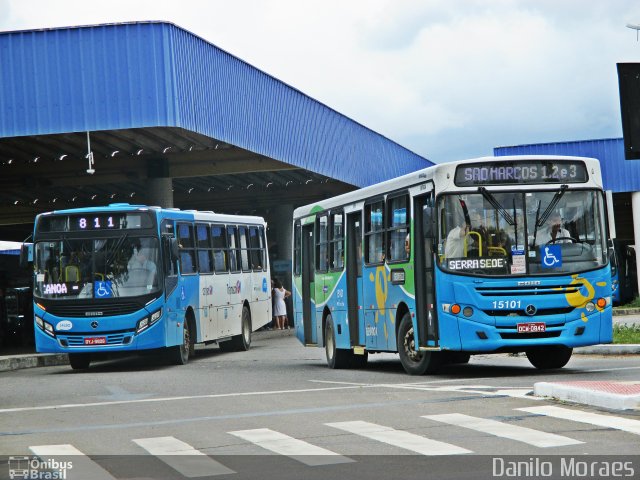 Viação Serrana 15101 na cidade de Serra, Espírito Santo, Brasil, por Danilo Moraes. Número da foto: #3320157.