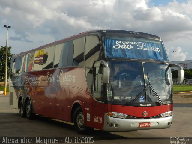 Expresso São Luiz 6810 na cidade de Goiânia, Goiás, Brasil, por Alexandre  Magnus. ID da foto: 3321306.