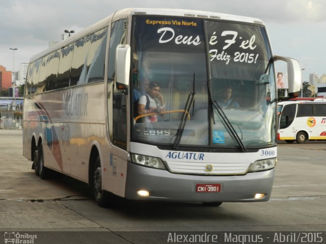 Aguatur Transporte e Turismo 3000 na cidade de Goiânia, Goiás, Brasil, por Alexandre  Magnus. ID da foto: 3321323.