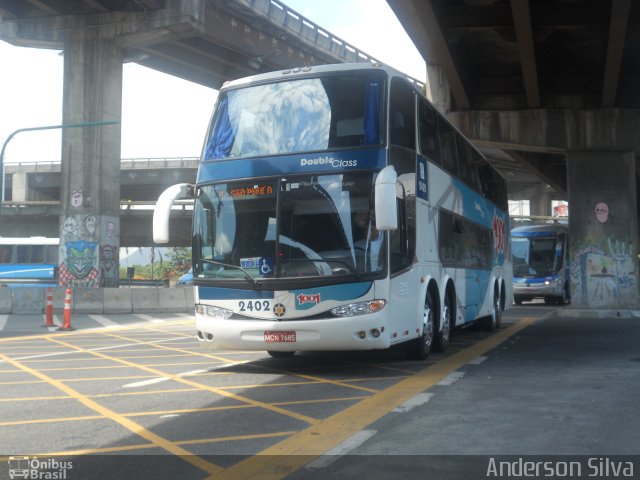 Auto Viação 1001 2402 na cidade de Rio de Janeiro, Rio de Janeiro, Brasil, por Anderson Silva. Número da foto: #3320207.