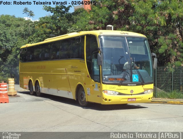 Viação Itapemirim 5549 na cidade de São Paulo, São Paulo, Brasil, por Roberto Teixeira. ID da foto: 3322056.