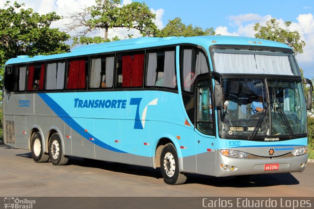 Transnorte - Transporte e Turismo Norte de Minas 53100 na cidade de Montes Claros, Minas Gerais, Brasil, por Carlos Eduardo Lopes. ID da foto: 3258166.