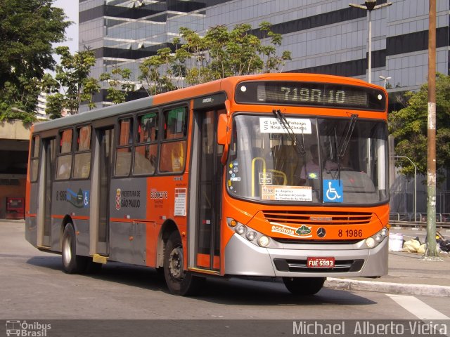 TRANSPPASS - Transporte de Passageiros 8 1986 na cidade de São Paulo, São Paulo, Brasil, por Michael  Alberto Vieira. Número da foto: #3258733.