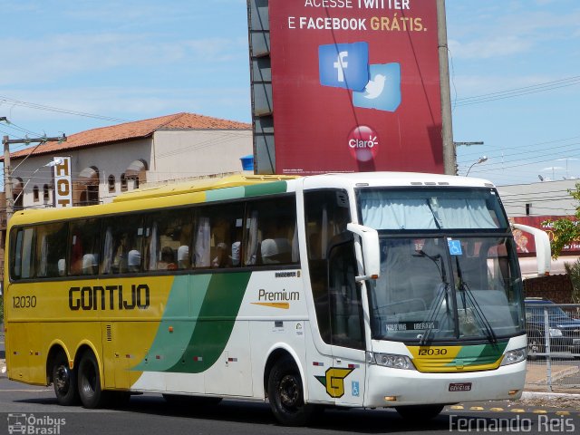 Empresa Gontijo de Transportes 12030 na cidade de Uberaba, Minas Gerais, Brasil, por Fernando Reis. ID da foto: 3257362.