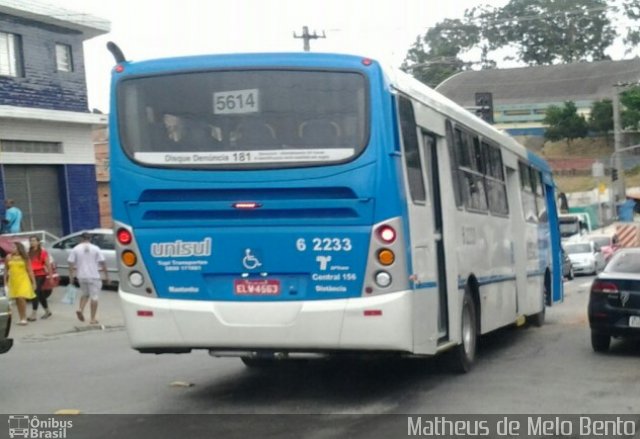 TUPI - Transportes Urbanos Piratininga 6 2233 na cidade de São Paulo, São Paulo, Brasil, por Matheus de Melo Bento. Número da foto: #3258784.