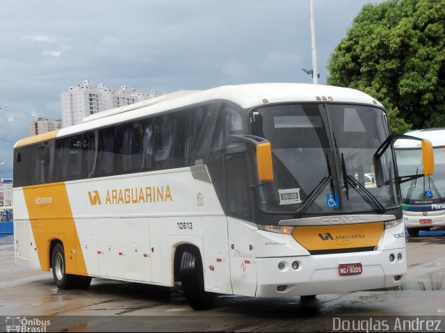 Viação Araguarina 10613 na cidade de Goiânia, Goiás, Brasil, por Douglas Andrez. Número da foto: #3257722.