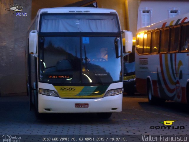 Empresa Gontijo de Transportes 12585 na cidade de Belo Horizonte, Minas Gerais, Brasil, por Valter Francisco. ID da foto: 3258334.