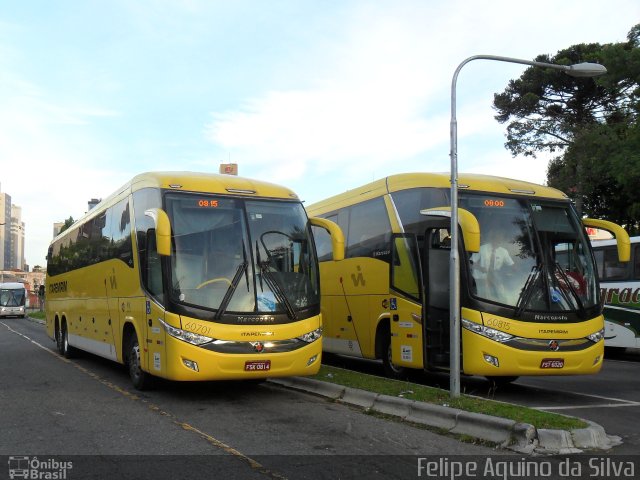 Viação Itapemirim 60701 na cidade de Curitiba, Paraná, Brasil, por Felipe Aquino da Silva. ID da foto: 3258785.