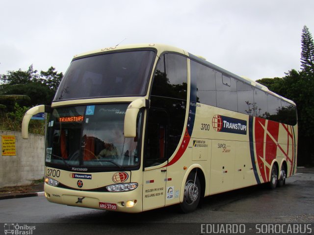 TransTupi Turismo e Fretamento 3700 na cidade de São Paulo, São Paulo, Brasil, por EDUARDO - SOROCABUS. Número da foto: #3258462.
