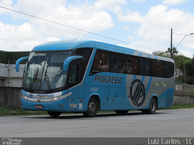 Auto Viação Progresso 6520 na cidade de Recife, Pernambuco, Brasil, por Luiz Carlos de Santana. Número da foto: #3257640.