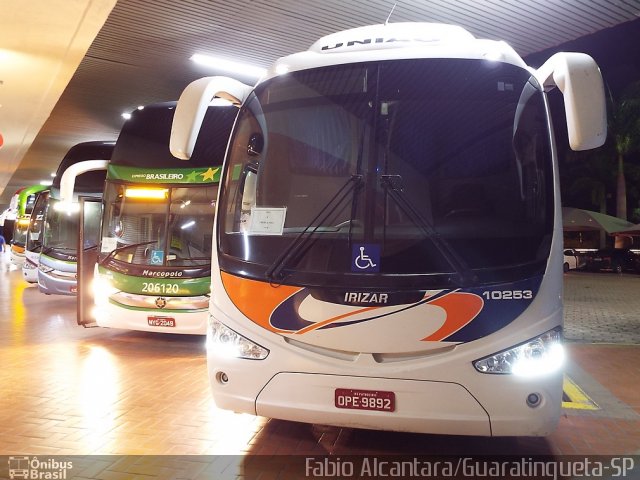 Expresso União 10253 na cidade de Guaratinguetá, São Paulo, Brasil, por Fabio Alcantara. Número da foto: #3257837.