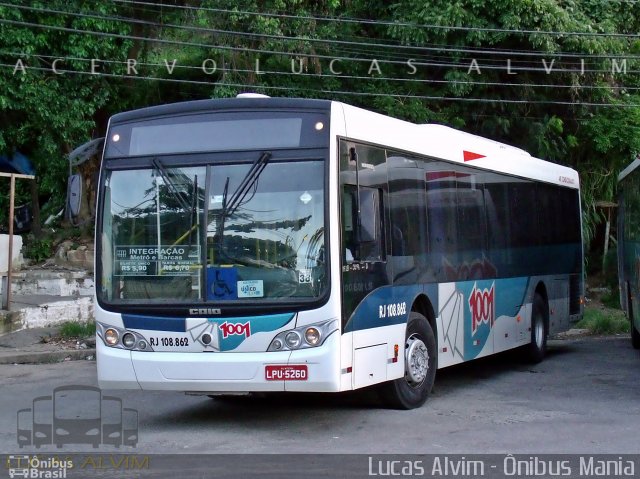 Auto Viação 1001 RJ 108.862 na cidade de Niterói, Rio de Janeiro, Brasil, por Lucas Alvim. ID da foto: 3258379.