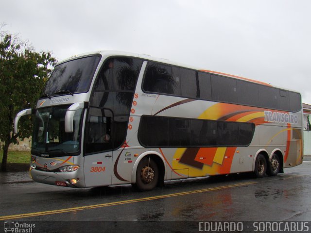 Transgiro Turismo 3804 na cidade de São Paulo, São Paulo, Brasil, por EDUARDO - SOROCABUS. ID da foto: 3258378.