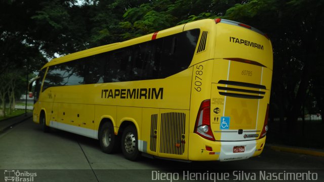 Viação Itapemirim 60785 na cidade de São Paulo, São Paulo, Brasil, por Diego Henrique. Número da foto: #3324262.