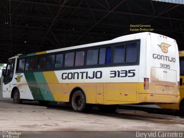 Empresa Gontijo de Transportes 3135 na cidade de Januária, Minas Gerais, Brasil, por Jardel Silva. ID da foto: 3324097.