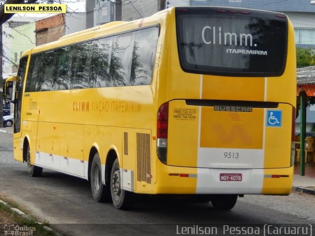 Viação Itapemirim 9513 na cidade de Caruaru, Pernambuco, Brasil, por Lenilson da Silva Pessoa. Número da foto: #3323632.