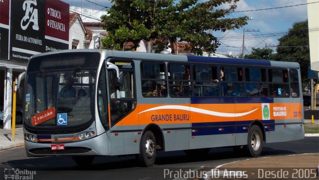 Transportes Coletivos Grande Bauru 2817 na cidade de Bauru, São Paulo, Brasil, por Cristiano Soares da Silva. ID da foto: 3324708.