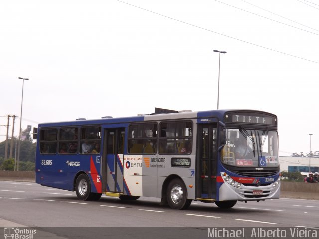 Guarulhos Transportes 33.605 na cidade de São Paulo, São Paulo, Brasil, por Michael  Alberto Vieira. Número da foto: #3323261.