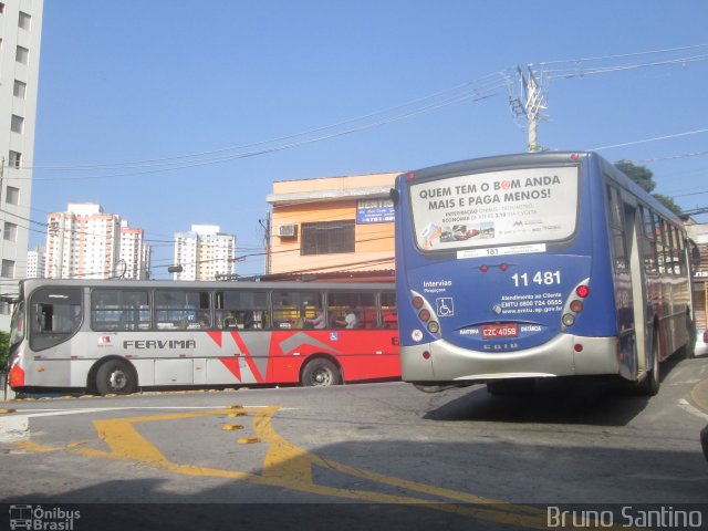 Viação Pirajuçara 11.481 na cidade de Taboão da Serra, São Paulo, Brasil, por Bruno Santino. ID da foto: 3322866.