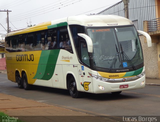 Empresa Gontijo de Transportes 18885 na cidade de Araxá, Minas Gerais, Brasil, por Lucas Borges . Número da foto: #3323064.
