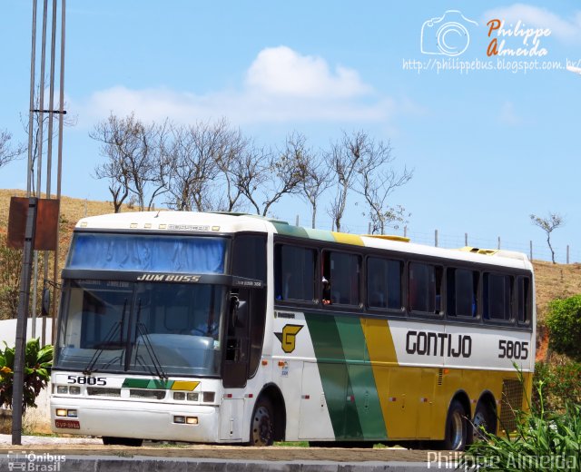 Empresa Gontijo de Transportes 5805 na cidade de João Monlevade, Minas Gerais, Brasil, por Philippe Almeida. ID da foto: 3260942.