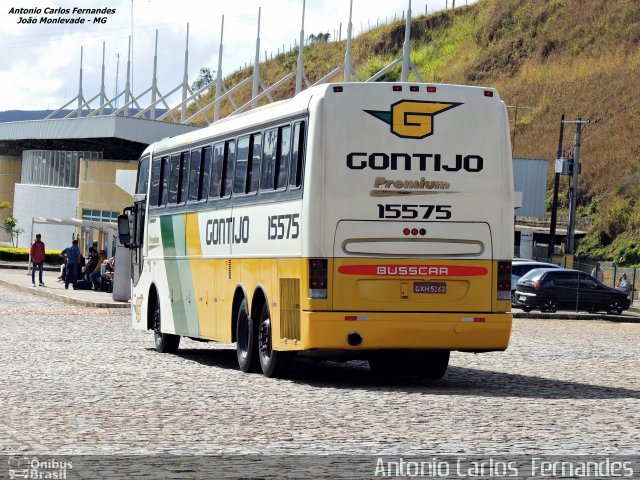 Empresa Gontijo de Transportes 15575 na cidade de João Monlevade, Minas Gerais, Brasil, por Antonio Carlos Fernandes. ID da foto: 3260782.