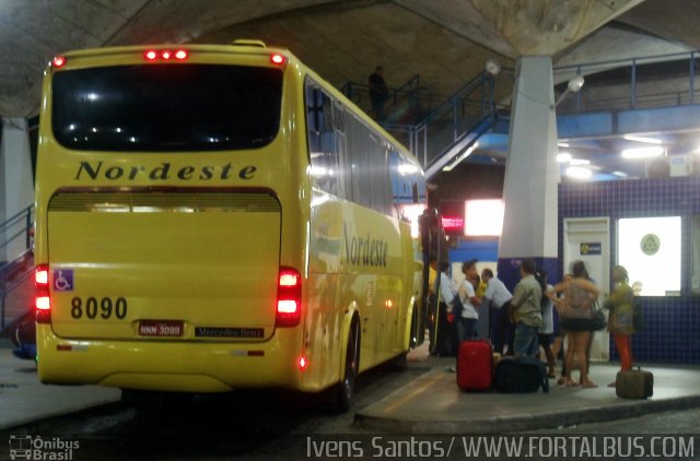 Viação Nordeste 8090 na cidade de Fortaleza, Ceará, Brasil, por Ivam Santos. Número da foto: #3260695.