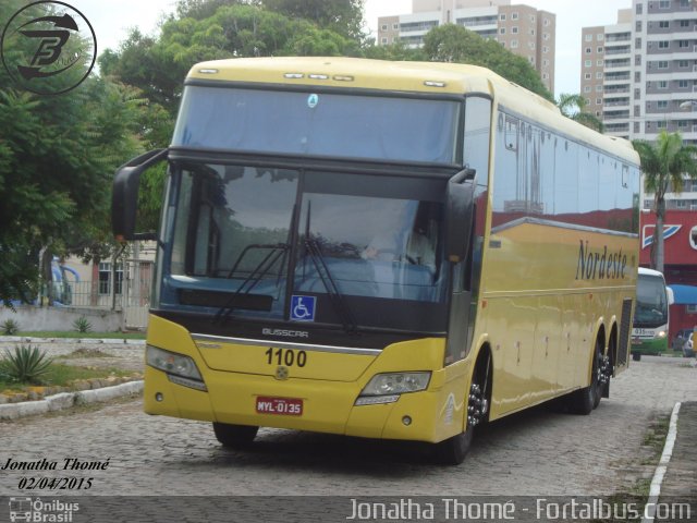 Viação Nordeste 1100 na cidade de Fortaleza, Ceará, Brasil, por Jonatha Thomé. Número da foto: #3260567.