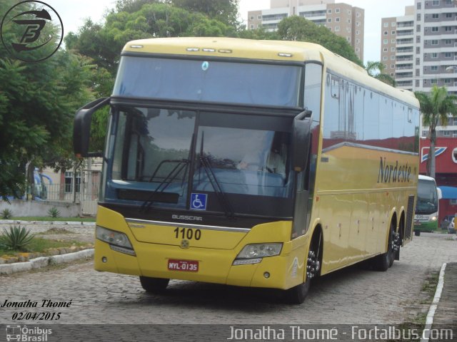 Viação Nordeste 1100 na cidade de Fortaleza, Ceará, Brasil, por Jonatha Thomé. ID da foto: 3260567.